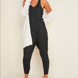 Old Navy Sleeveless Plush-Knit Pajama Jumpsuit